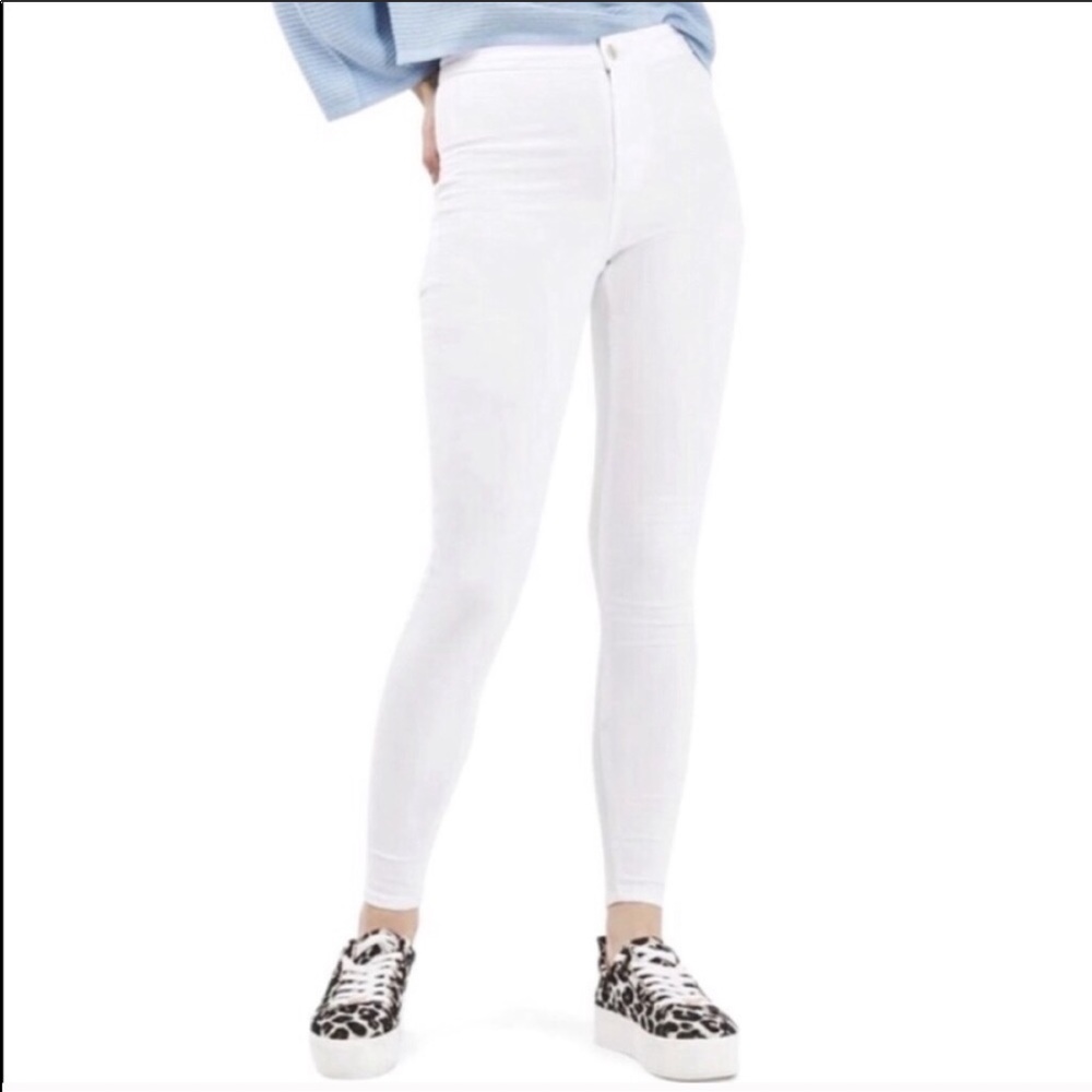 TopShop Joni Jeans White High Rise Skinny size 26